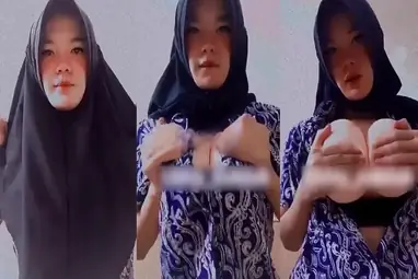 Bokep Indo Nabilah Hijab Toge Remas Toket Gede